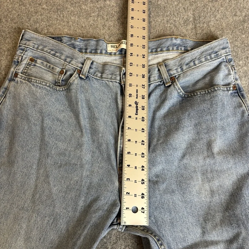 Levi Jeans Mens 550 40x34 Light/Medium‎ Wash Relaxed Fit Blue Denim